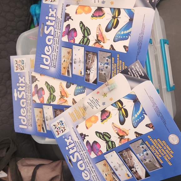 IdeaStix butterfly stickers NIP x3 - Picture 1 of 3